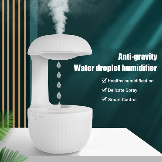 DEKKORAT Anti-Gravity Humidifier – Silent Mist Maker with Floating Water Drops