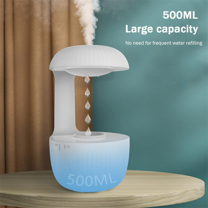 DEKKORAT Anti-Gravity Humidifier – Silent Mist Maker with Floating Water Drops